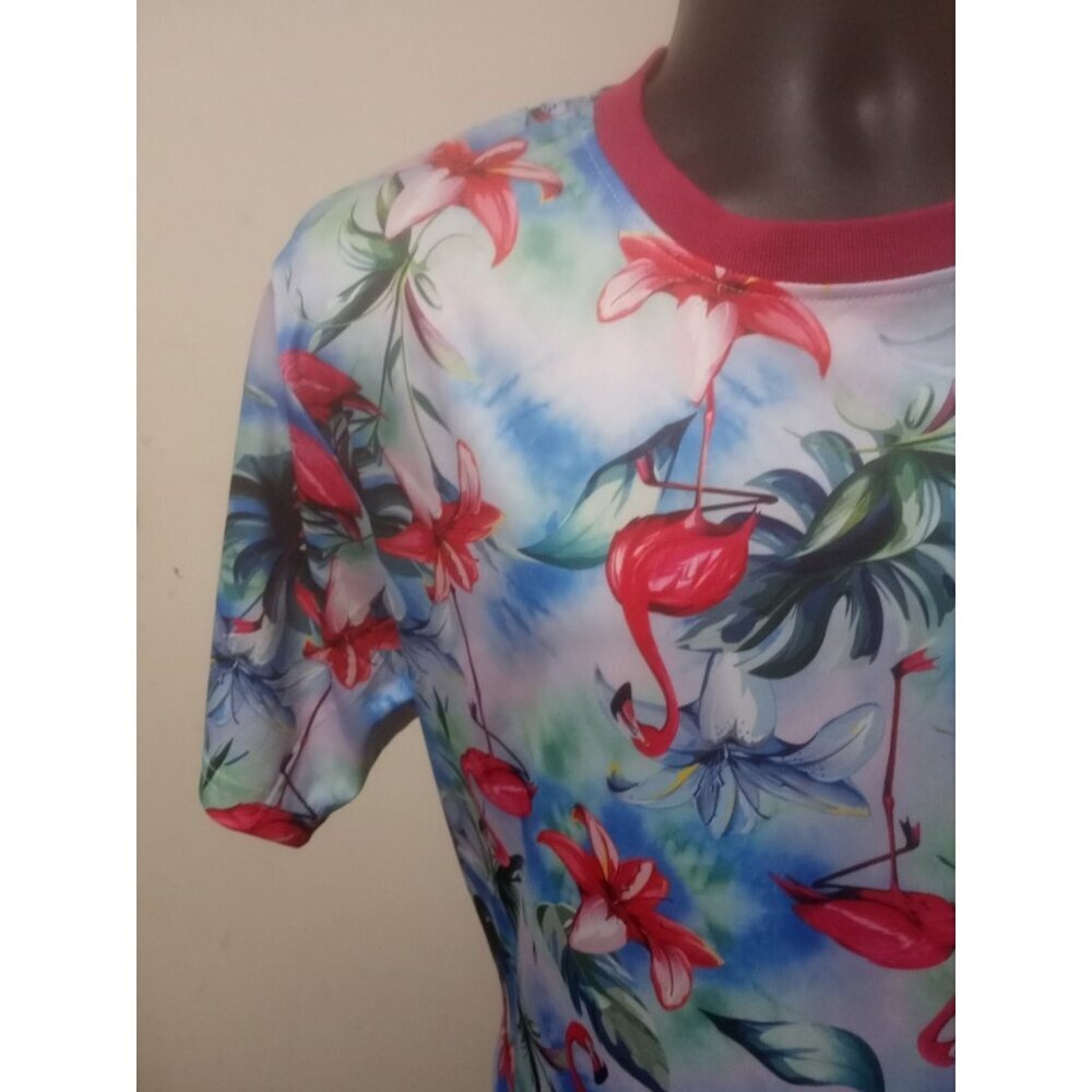 Good Vibes by Drill Hawaiian Shirt  Mens XL Multicolor Short Sleeve Crew Neck - Picture 3 of 11